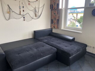 Schlafcouch im Wohnzimmer