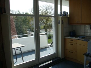 Blick auf den Balkon