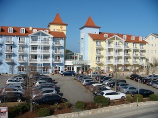 Blick aus dem Wohnzimmer (Hotel Travel Charme)