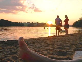 Strand am Igelsbachsee