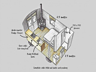 Chalet Pwllheli Plan d'étage 42