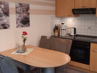 Küchenbereich Souterrainwohnung