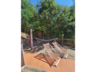 hammock and outdoor shower