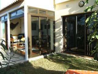 View of the covered terrace