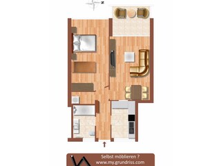 Unsere Seemöwe im Grundriss