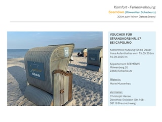 Kostenlose Strandkorb-Nutzung in der Hauptsaison