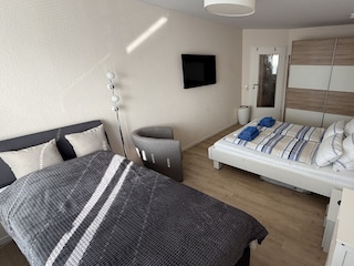 Ein zusätzliches Boxspringbett