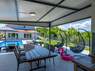 Sommerküche im Pavillon