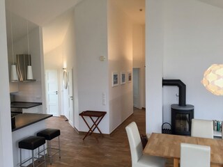 Blick vom Wohnzimmer