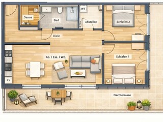 Apartamento de vacaciones Tossens Plano de planta 41