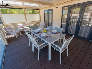 Wohnwagen Drage, Adria Außenaufnahme 14