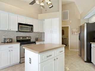 open kitchen of the villa in Cape Coral, Florida