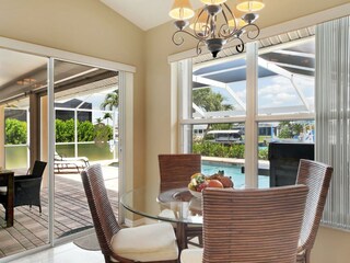 breakfast corner of the villa in Cape Coral