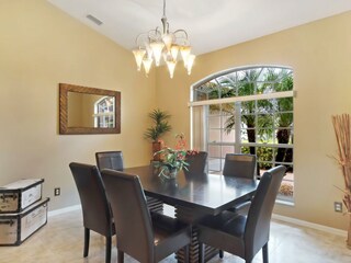 dining area of the holiday home in Cape Coral, FL