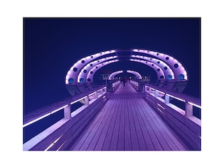 Seebrücke bei Nacht