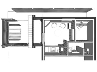 Cottage Sint Maartensbrug Grundriss 34