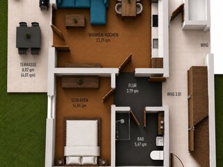 Holiday apartment Altenberg Floor Plan 22