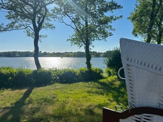 Schleiblick vom eigenen Strandkorb