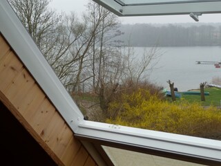 Beautiful outlook over the lake from the top floor