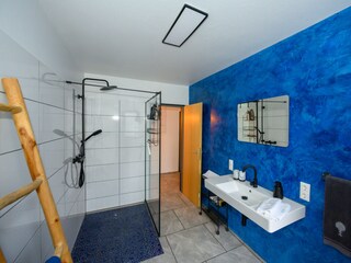 Modern bathroom with shower