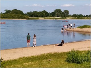 Swimming at the Elbe