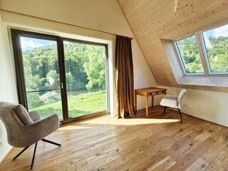 Schlafzimmer Westen, Blick zur Werra