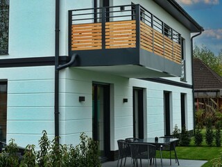 Möblierter Balkon