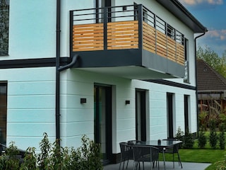Möblierter Balkon
