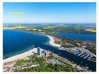 Rosenhagen von Travemünde aus gesehen