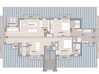 Grundriss ohne Dachterrassen