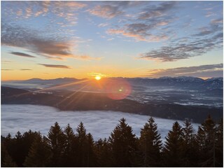 Sonnenaufgang vom Balkon