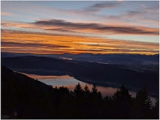 Sonnenuntergang vom Balkon