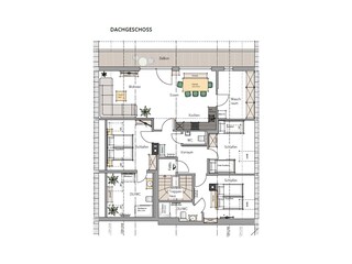 Grundrissplan Hochthron DG