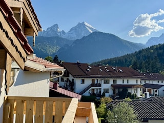Blick auf den Watzmann vom Balkon