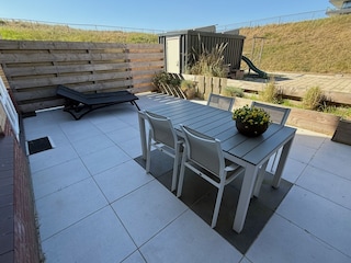 umzäunte Terrasse