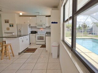 kitchen view from Florida room