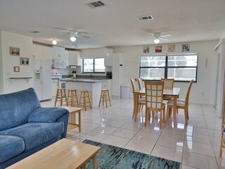 view into kitchen