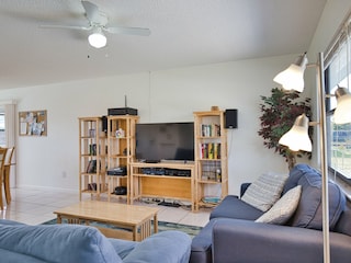 TV set in living room