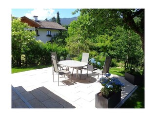 Terrasse von unserem Haus