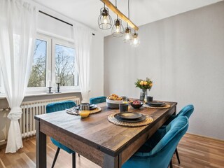 Essbereich im Wohnzimmer