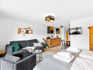 Wohnbereich mit Schlafsofa