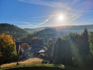 Der Panoramablick vom Balkon