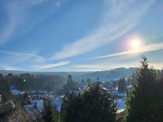 Blick auf die Winterlandschaft