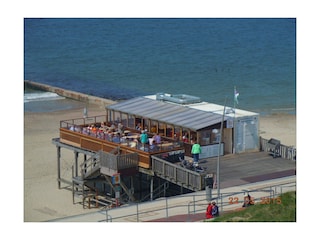 Strandbude direkt vor dem Haus