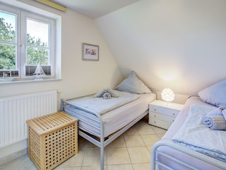 Obergeschoss Schlafzimmer mit zwei Betten