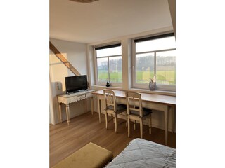 Blick aus dem Bett