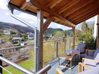 Balkon mit Panorama - Fewo Hochsitz****
