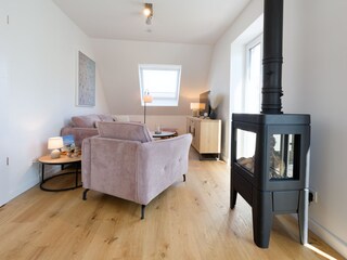 Wohnzimmer mit Gaskamin