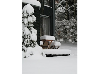 Terrasse im Schnee