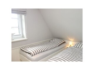 Das Kinderzimmer mit 2 Einzelbetten...